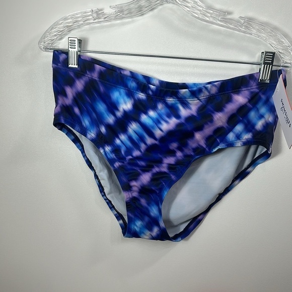 Swimsuits for all blue and purple tie-dye bikini two piece set size 8/10. NWT. - Picture 7 of 15